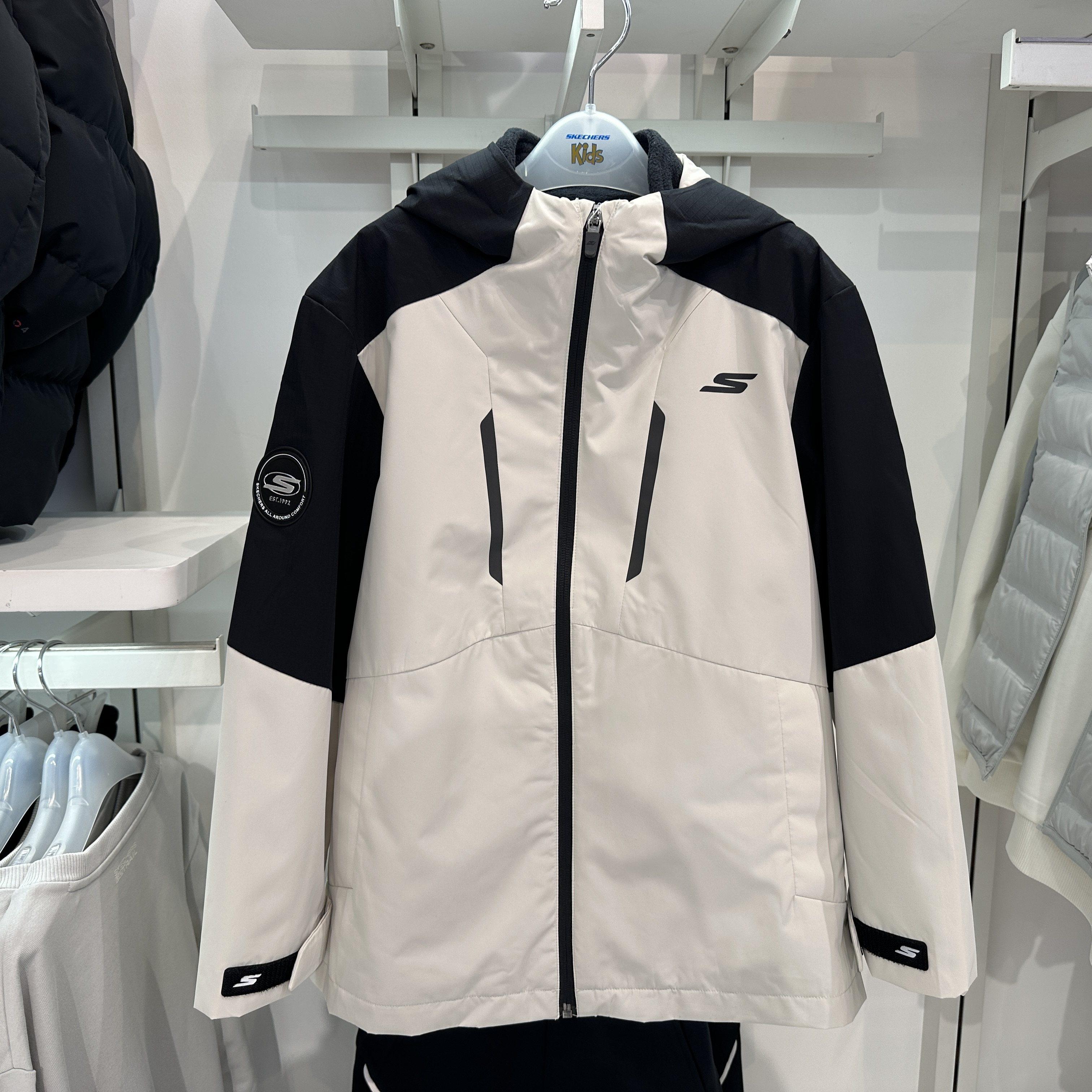 Skechers斯凯奇小魔方2.0冲锋衣男童三防连帽锁温外套P425B004,运动服/休闲服装,运动茄克/外套,淘宝优惠券,粉丝福利购,淘宝优惠卷