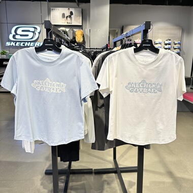 Skechers斯凯奇2026夏女索罗娜透气运动休闲针织短袖T恤P226W121