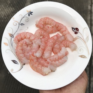 手剥红虾仁野生海虾海捕红虾海鲜水产新鲜水产4斤8盒产地直发