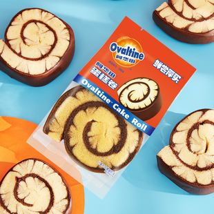 阿华田巧克力味可可味瑞士卷蛋糕卷400g糕点早餐下午茶代餐小零食