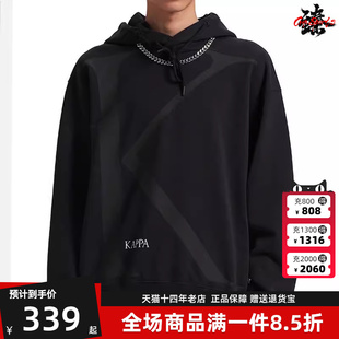新款 运动休闲简约百搭套头连帽卫衣KAA0KT34 冬季 Kappa卡帕男装