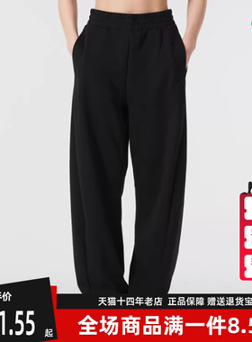 Adidas阿迪达斯女裤2025春季新款运动休闲松紧时尚舒适女裤JZ1582