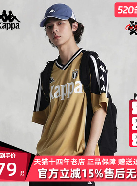 Kappa卡帕男装夏季新款运动休闲复古百搭短袖T恤K0E32TD15