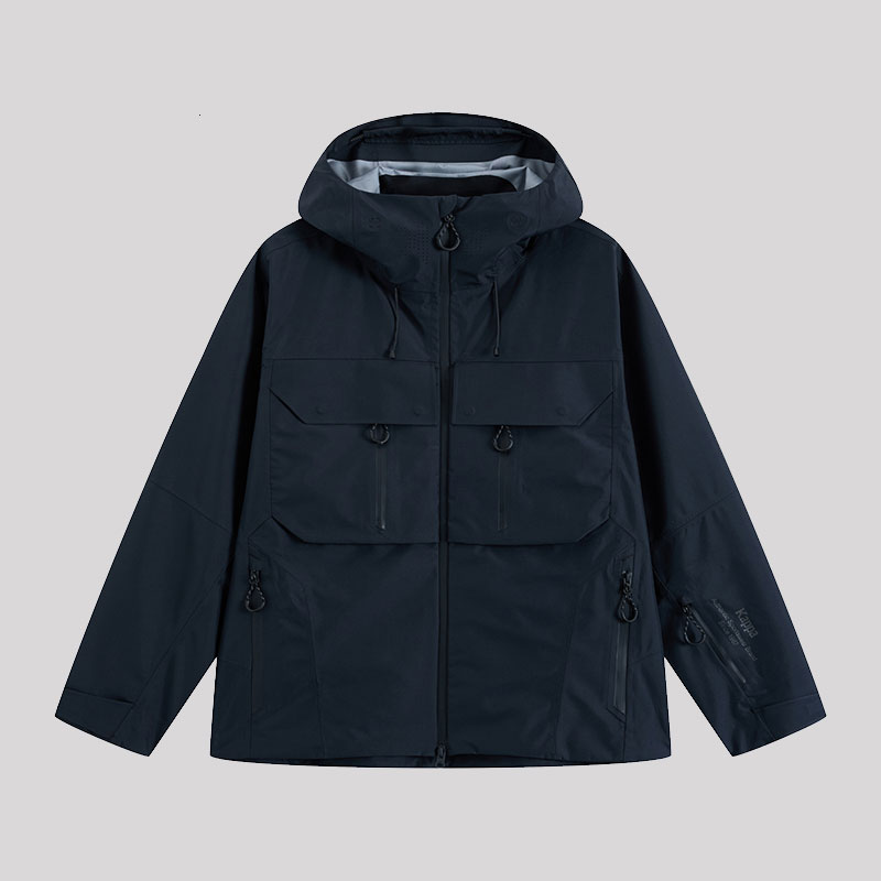 Kappa卡帕中性连帽拉链冲锋衣