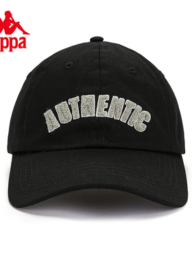 Kappa卡帕男帽女帽夏季新款复古棒球帽刺绣鸭舌帽K0DZ8MB06