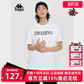 运动休闲简约圆领短袖 新款 T恤K0E12TD01 2024夏季 KAPPA卡帕男装