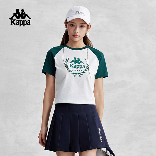 卡帕短袖T恤Kappa女短款