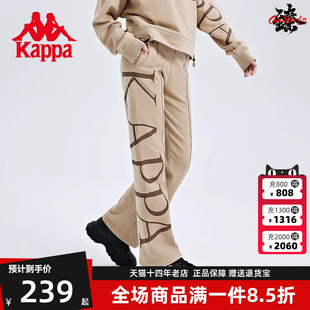 Kappa卡帕女子长裤 新款 运动休闲印花直筒卫裤 K0C62AK06 秋季