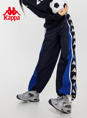 Kappa卡帕女裤春季新款串标透气直筒运动休闲卫裤K0E22AY01