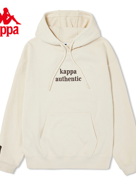 Kappa卡帕女款春季新款运动休闲字母连帽套头卫衣K0E22MT70