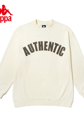 Kappa卡帕男女情侣套头衫秋新款印花运动休闲卫衣K0DY2WT93D