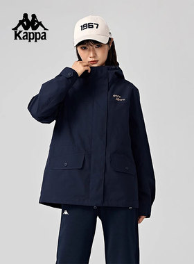 Kappa卡帕女装冬季新款运动防风户外防泼水梭织外套K0E82FJ41