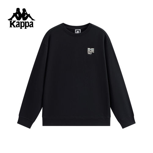 Kappa卡帕男装2026春季新款休闲百搭圆领宽松卫衣套头衫K0G12WT70