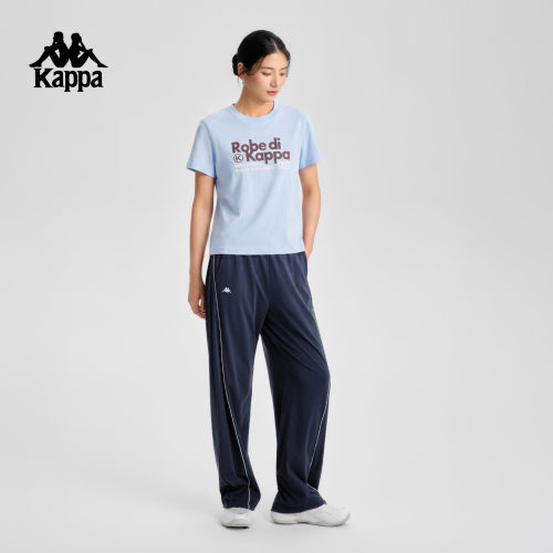 Kappa卡帕女装2026秋季新款纯棉宽松运动休闲短袖T恤K0G62TD24