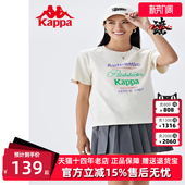 简约运动休闲圆领短袖 新款 T恤K0D62TD87 夏季 Kappa卡帕女装