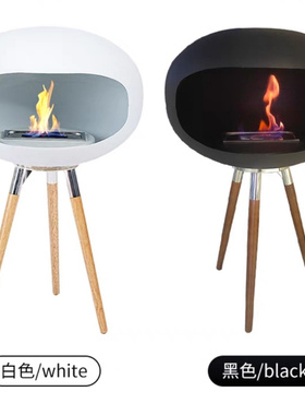 火焰酒精壁炉真火别墅民宿装饰家用客厅加热取暖器现代设计师摆件