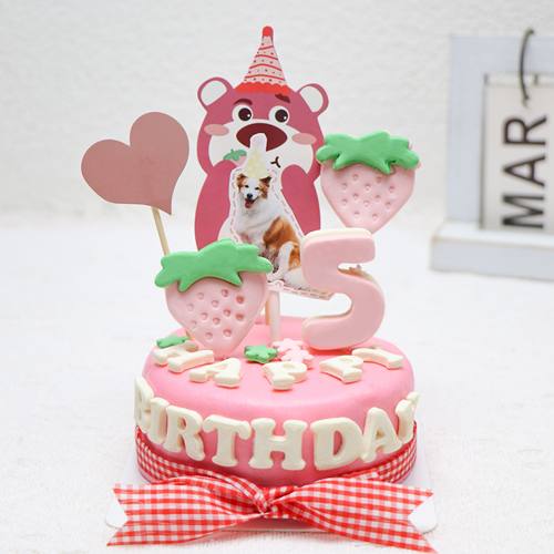 宠物猫咪狗狗生日蛋糕纯手工无盐无添加鸡鸭牛肉泰迪比熊布偶蓝猫
