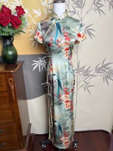 真丝 特价 旗袍 清仓 孤品 桑蚕丝