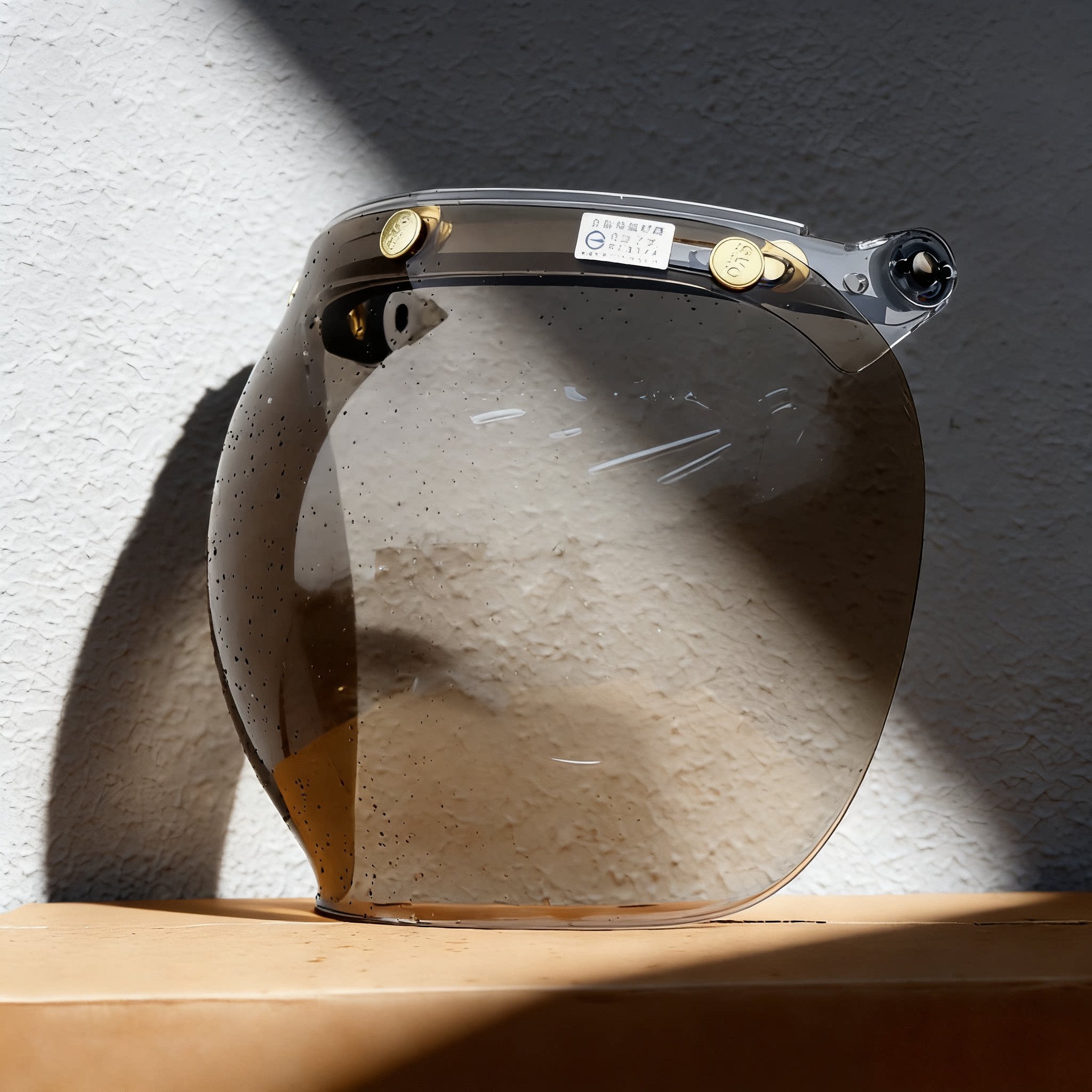 EVO复古挡风泡泡镜片三扣式头盔通用W镜片防晒防尘防紫外线M面罩