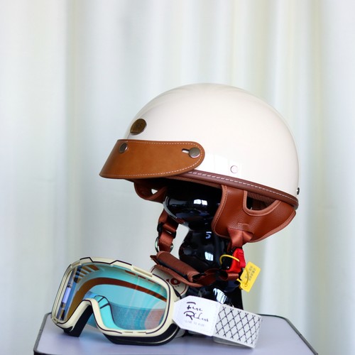 台湾产EVOFRS复古半盔CCC安全帽