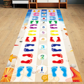 手脚并用游戏垫跳房子地贴感统训练手忙脚乱团建拓展活动年会道具