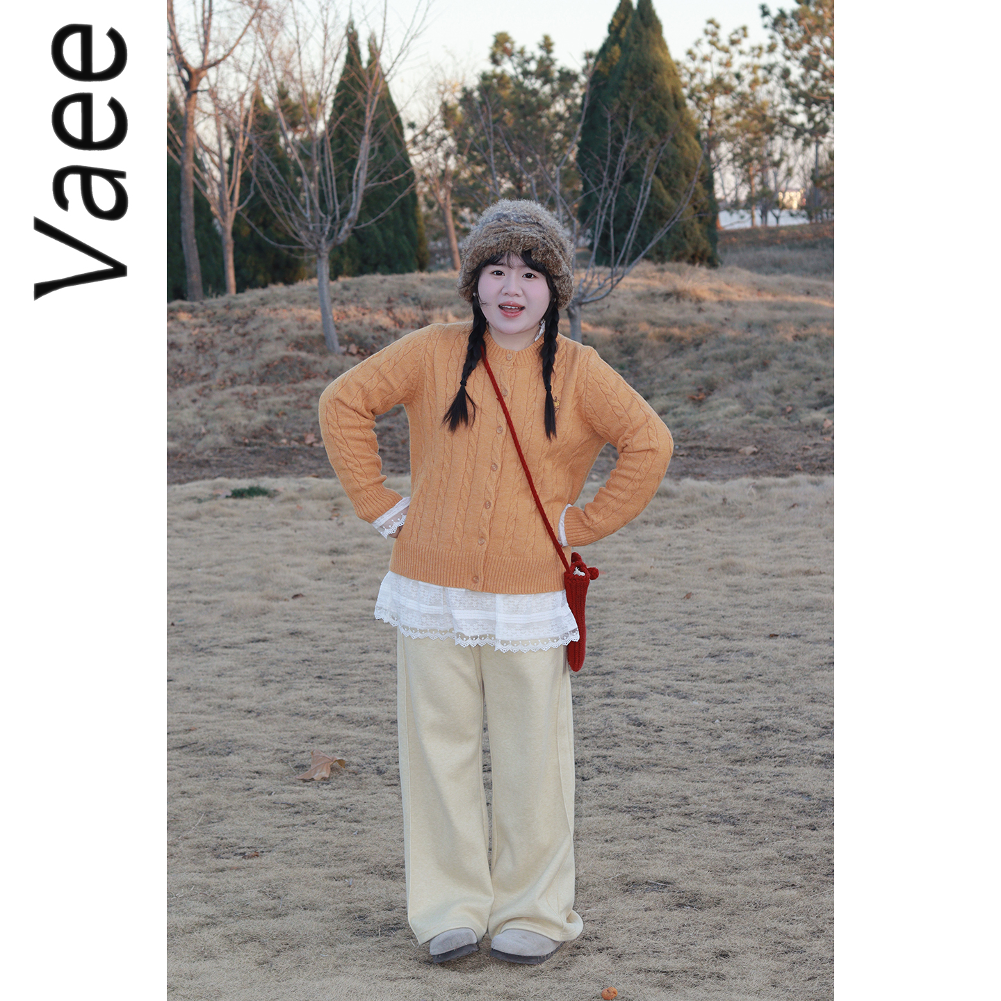 休闲裤抓毛保暖阔腿裤长裤