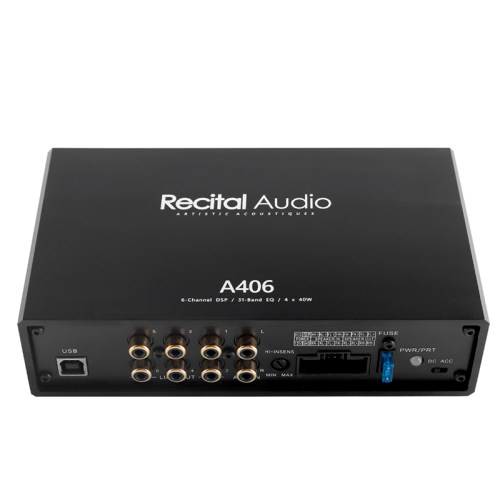 Recital雅诗图A406 数字音频处理器DSP功放 4X80W功率输出