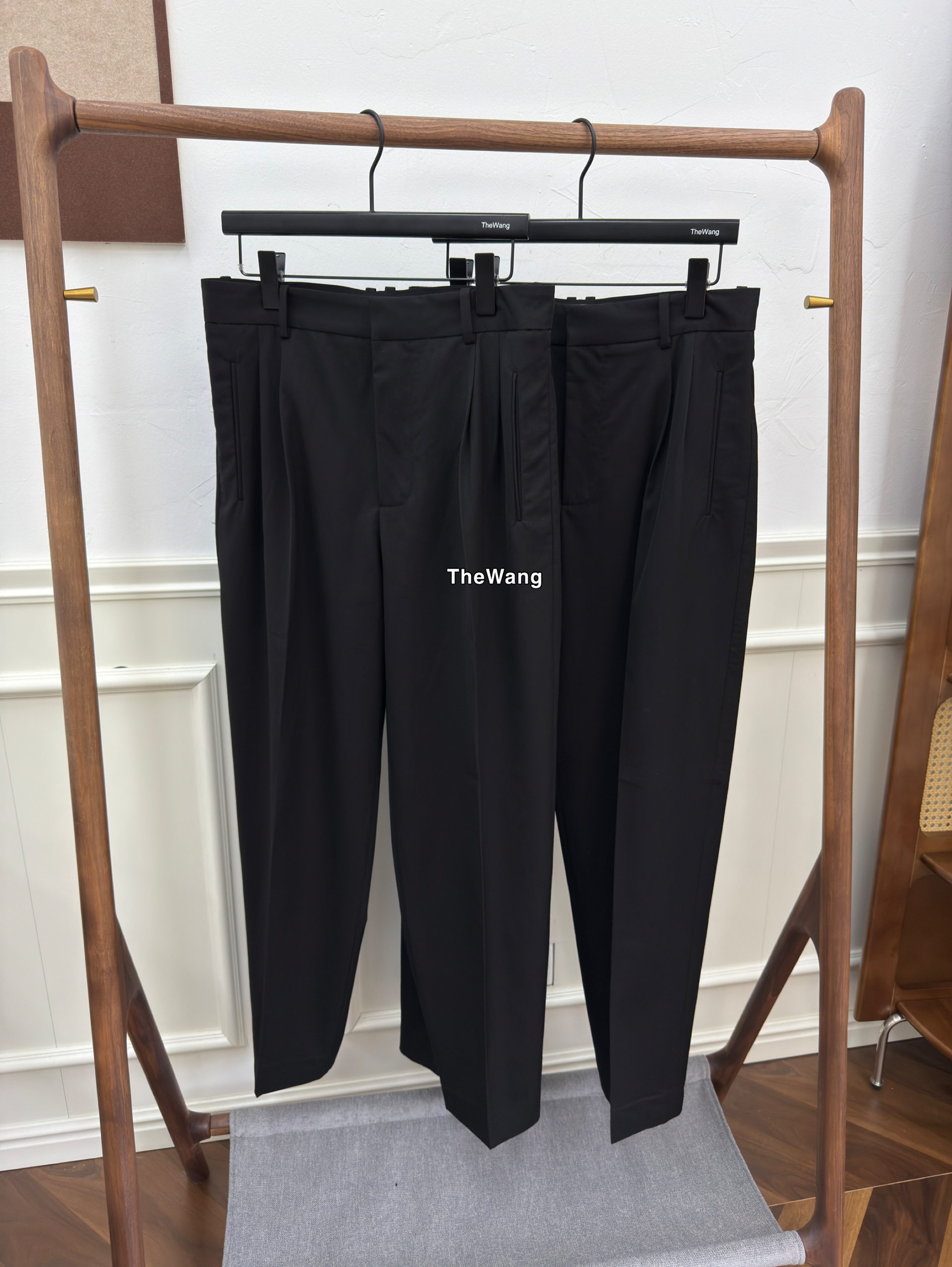 thumbnail for Row Style 25SS New Silaspant Double Pleated Wool Trousers