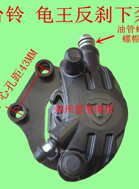 适用台铃K10碟刹超能可吉电动车反置液压卡钳左下泵反碟刹009原装