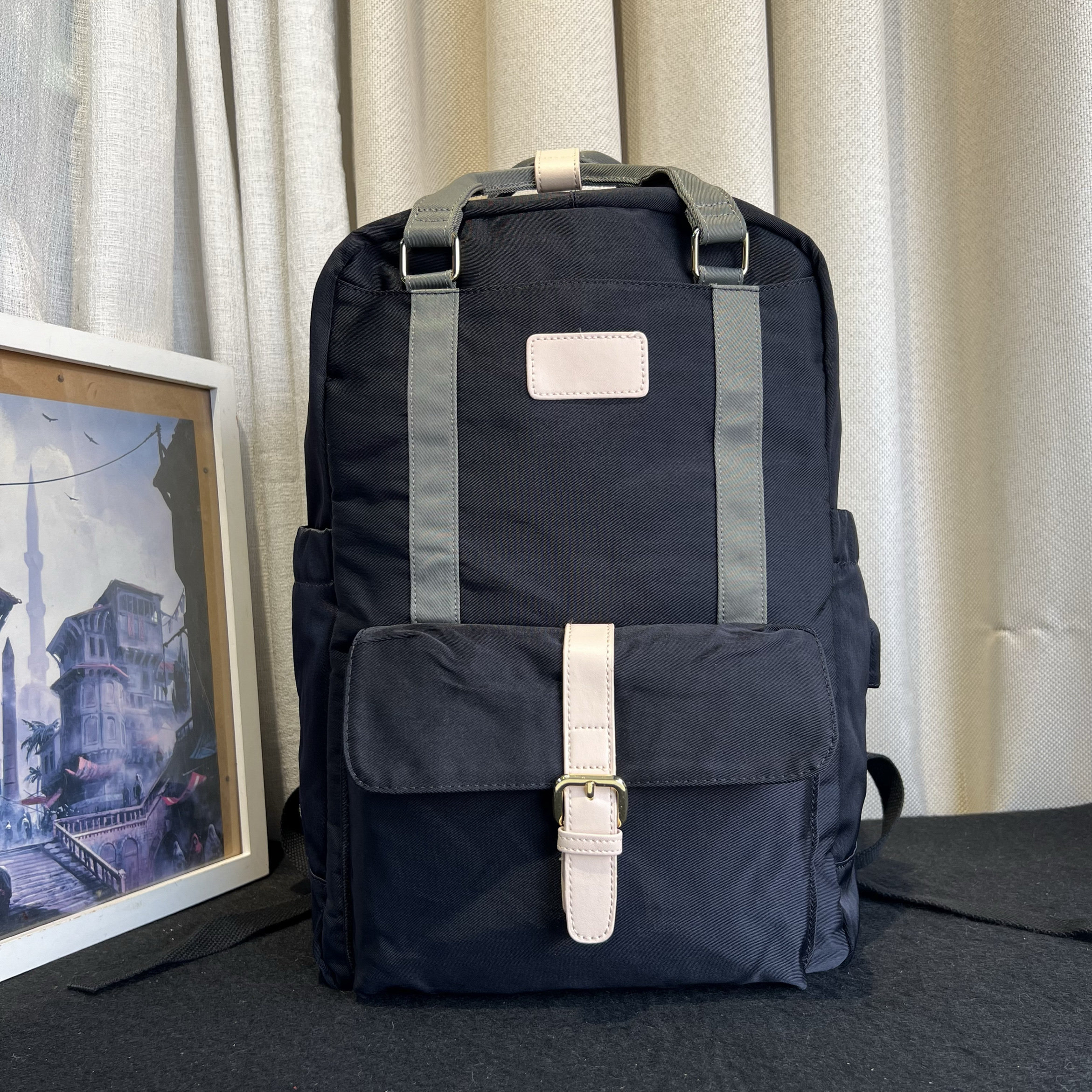 出口台湾单订制款高端尼龙布通勤男女通用电脑包平板双肩包背包,运动包/户外包/配件,双肩背包,淘宝优惠券,粉丝福利购,淘宝优惠卷