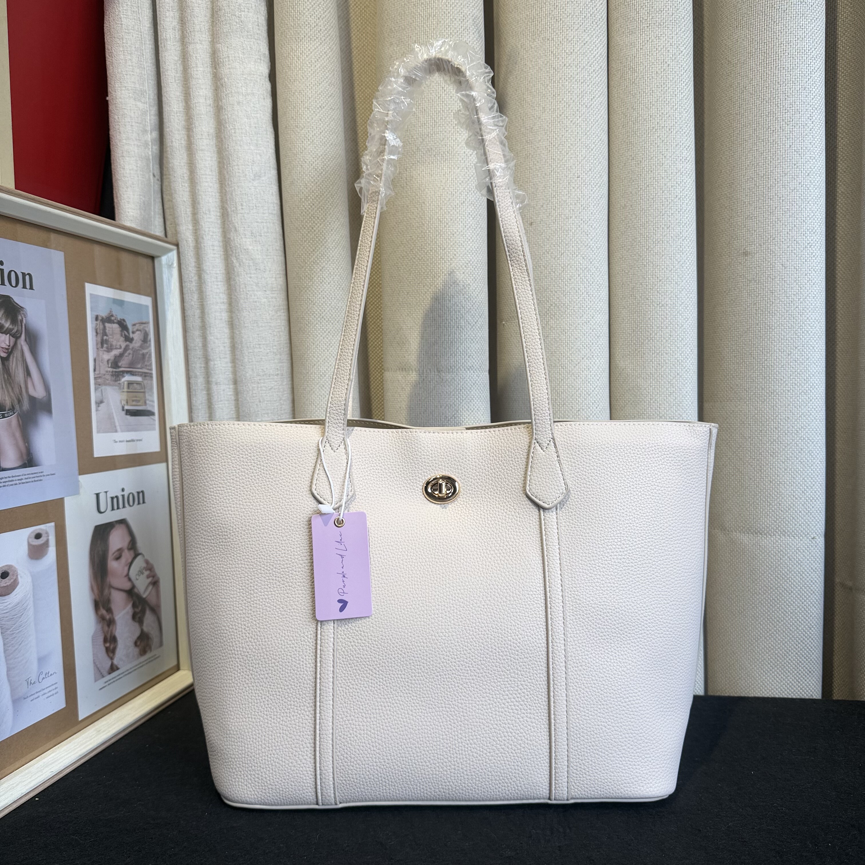 强推好货出口外贸纯原单女包简约日常通勤手提休闲托特百搭单肩包