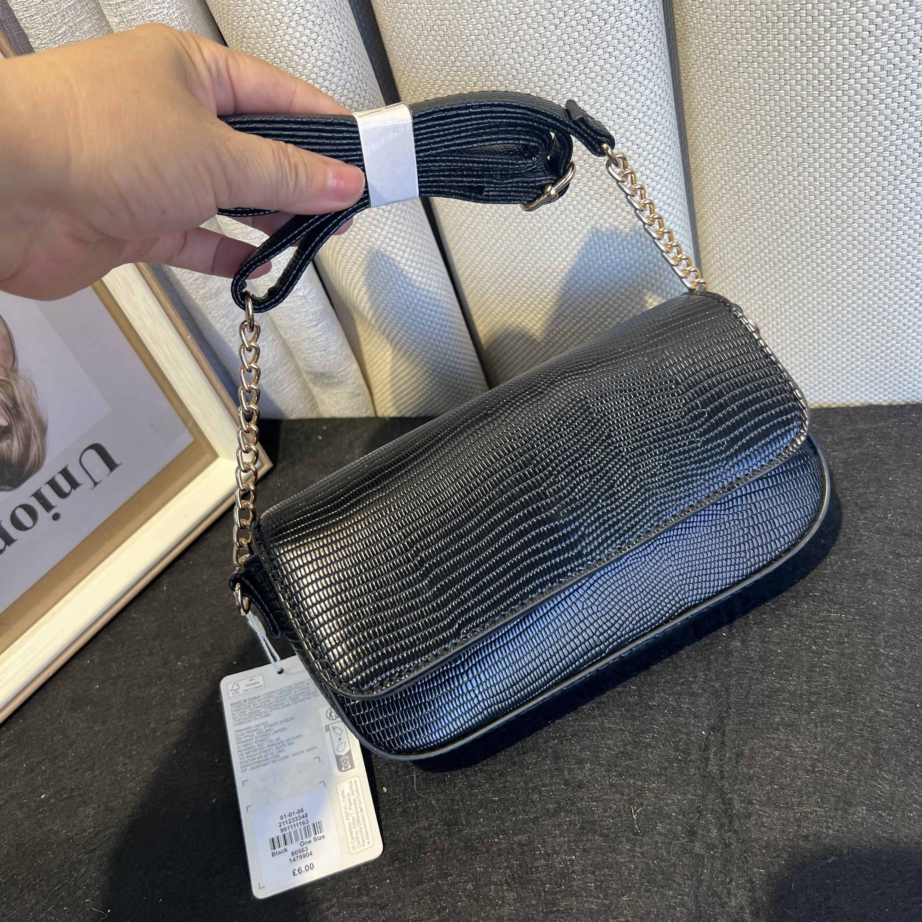 出口欧美外贸纯原单小众牌子女包长方包小包女士单肩包链条斜挎包