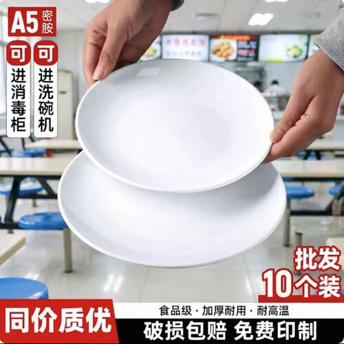 10个装密胺西餐意面盘配菜盘碟子