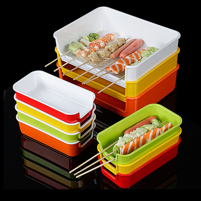 密胺串串香托盘烧烤菜品盘子摆串烤串选菜摆菜炸串烧烤串串展示盘,餐饮具,餐用托盘,淘宝优惠券,粉丝福利购,淘宝优惠卷