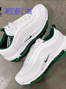 Nike Air Max 97 Pine Green 男子绿白子弹气垫跑步鞋 DH0271-100