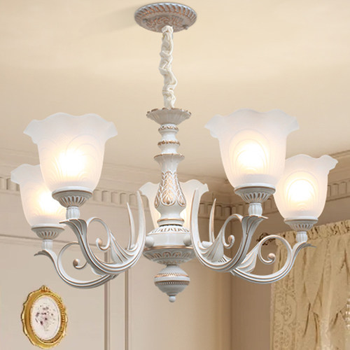 灯饰欧式风锌复古铁艺吊灯