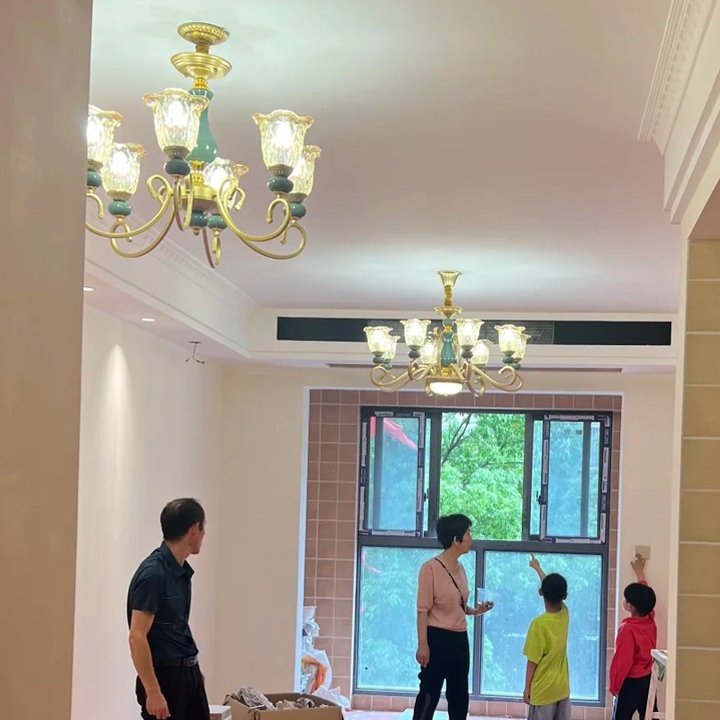 陶瓷吊灯客厅灯别墅在灯简约陶瓷