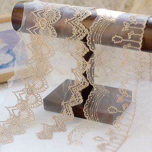 金线刺绣多款网纱花边旗袍窗帘沙发设计洛丽塔洋裙摆服装辅料