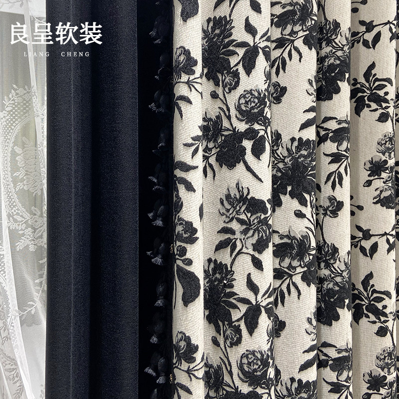 初夏蔷薇 法式中古高级经典雪尼尔遮光窗帘窗帘全屋定制,居家布艺,定制窗帘,淘宝优惠券,粉丝福利购,淘宝优惠卷