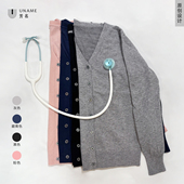护士开衫 外套毛衣美容院工作服秋冬针织毛衫 美容师工作服保暖外搭