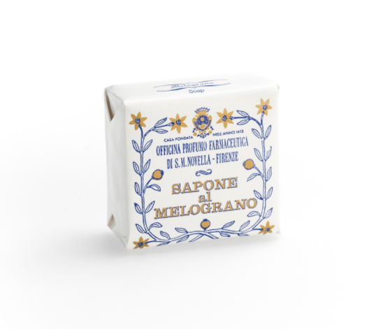 现货意大利 santa maria novella 石榴洗面皂100g 敏感皮送皂盒