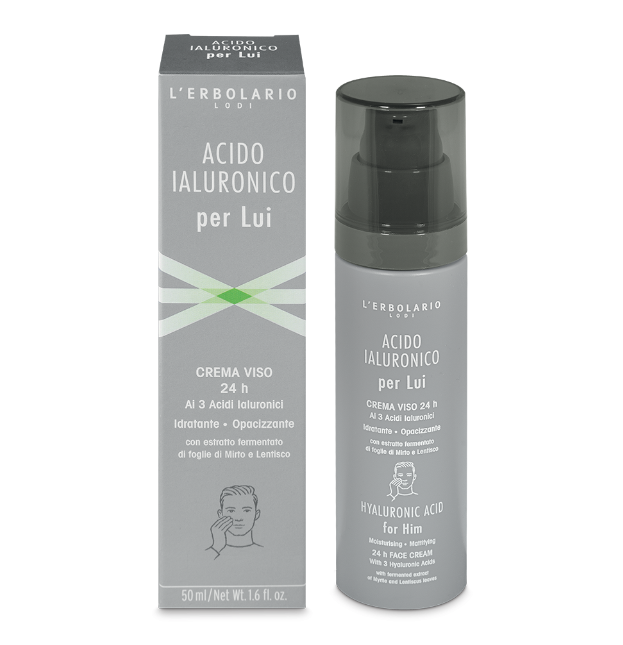 蕾莉欧 lerbolario 男士三重透明质酸抗老面霜50ml 男用