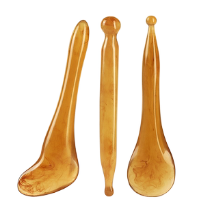 拨筋棒美容通用刮痧拔经女脸部眼部点穴面部牛角按摩板经络笔工具