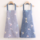 成人家用布料透气薄无袖 围裙女帆布厨房做饭上班工作耐磨防油污男