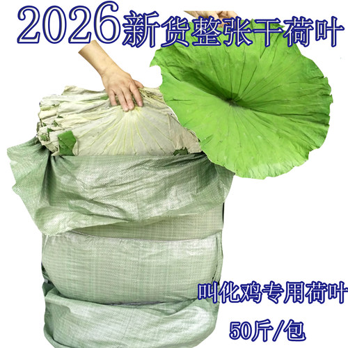 2026年整张干荷叶叫化鸡专用荷叶