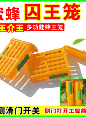 新款中蜂囚王笼蜜蜂控王笼介王笼多功能邮寄王笼意蜂王笼养蜂工具