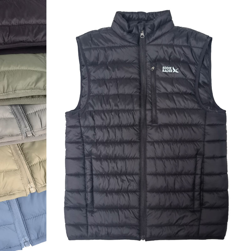 外贸新款男士秋冬季背心坎肩外套保暖休闲运动绗棉马夹