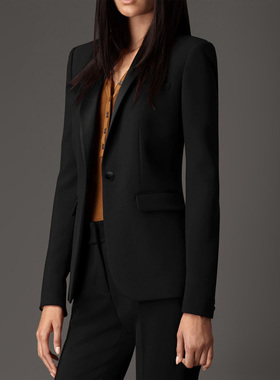 外滩风尚商务装春秋小西装外套气质修身小西服通勤职业装女15319