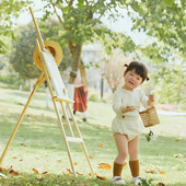 田园风小清新儿童摄影旅拍道具画架影楼宝宝外景拍照主题画板展架