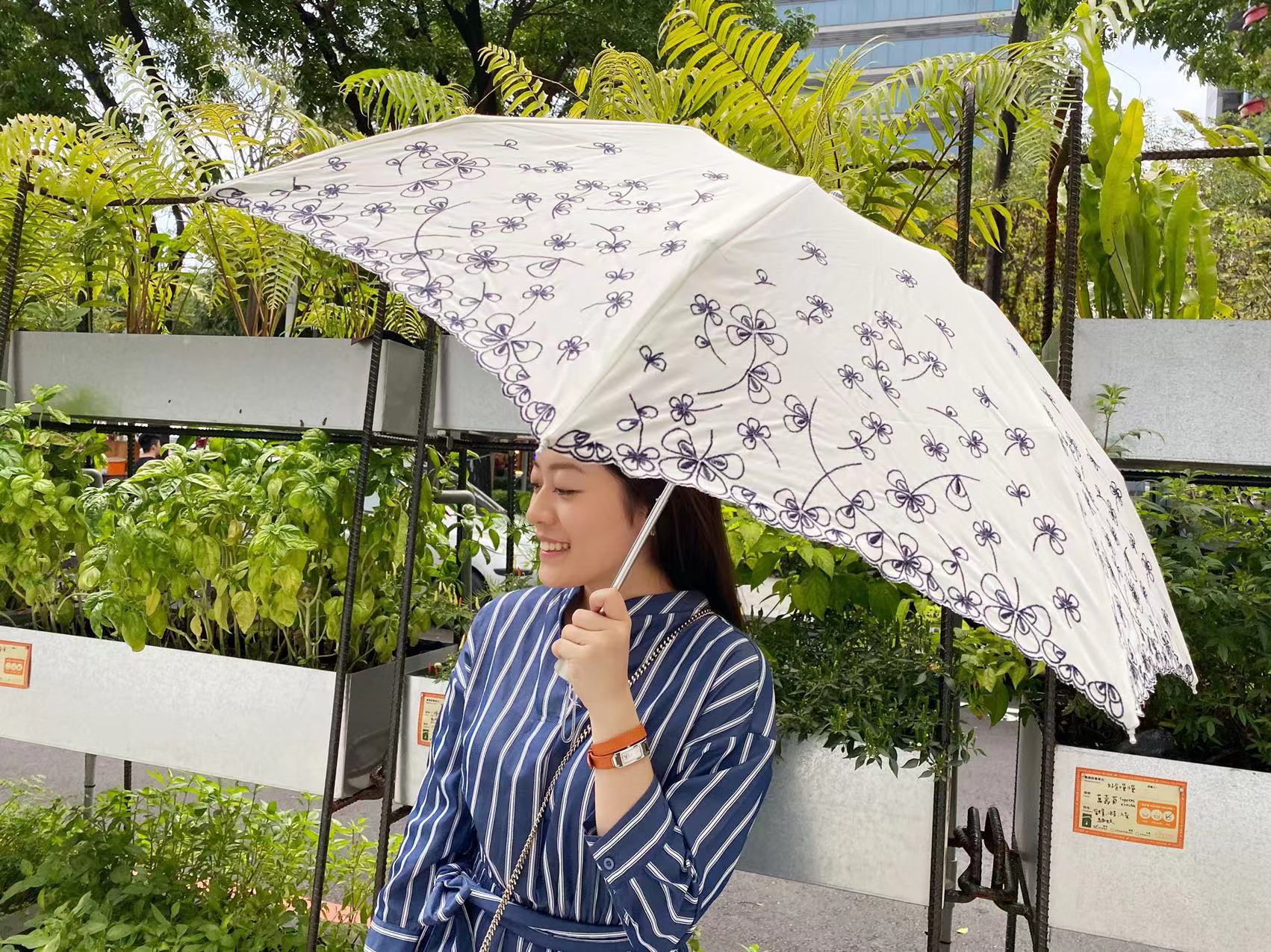 ala新品太阳伞雨伞折叠小清新95
